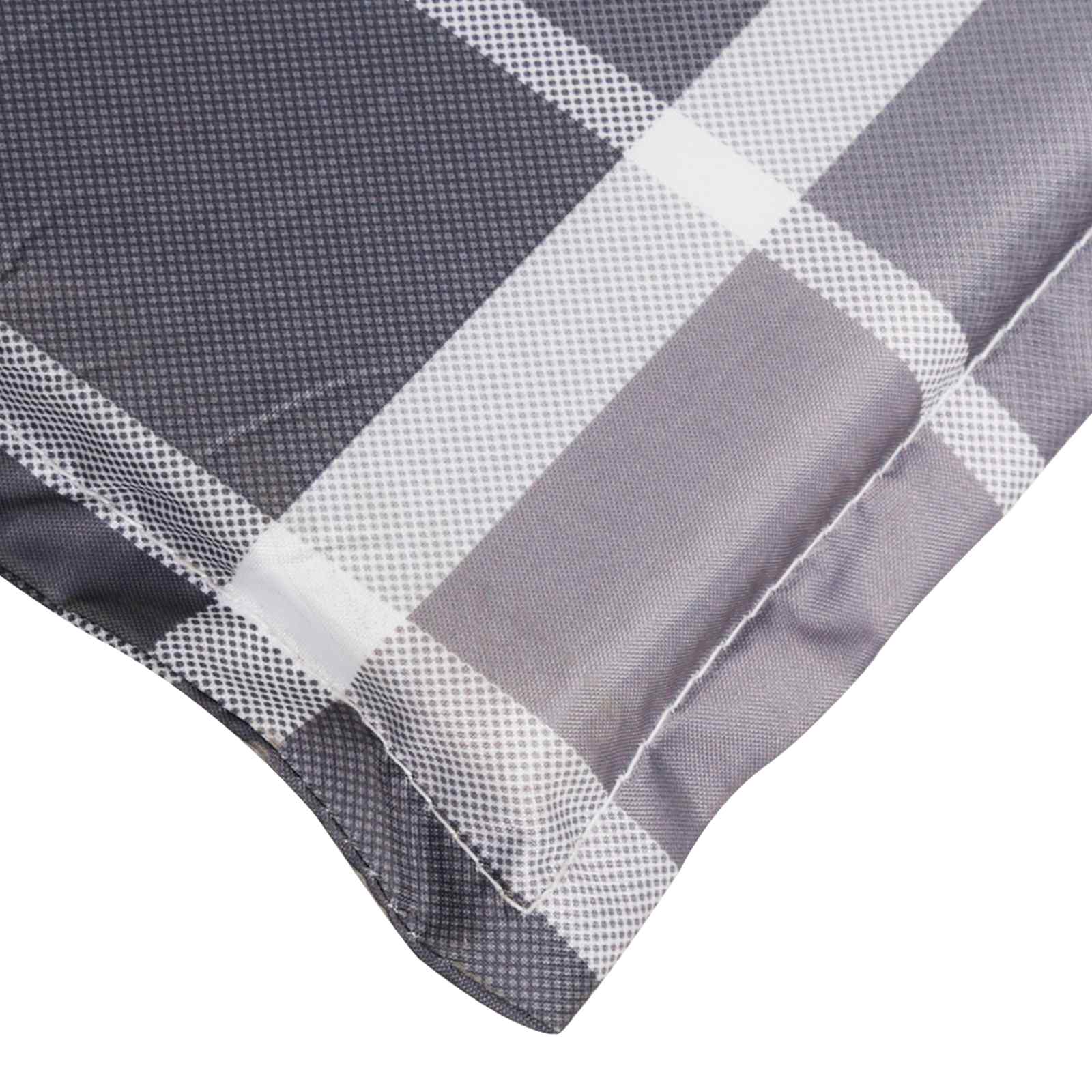 Sonnen-Lounger Kissen Grau 180 x 60 x 4 cm Oxford-Stoff