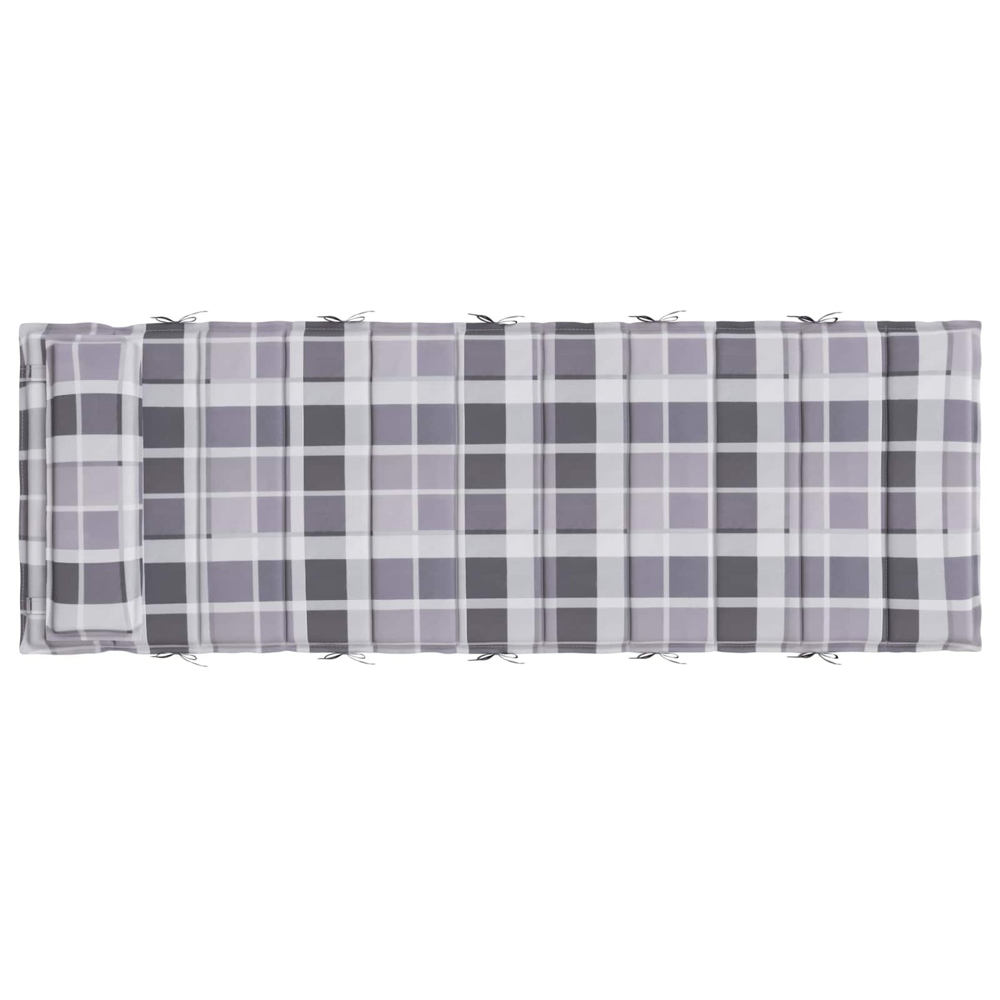 Sonnen-Lounger Kissen Grau 180 x 60 x 4 cm Oxford-Stoff
