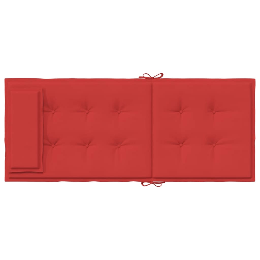 Hochlehner-Auflagen 4 Stk. Rot Oxford-Gewebe