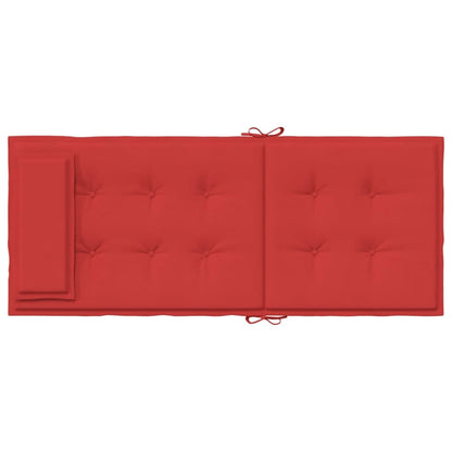 Hochlehner-Auflagen 4 Stk. Rot Oxford-Gewebe