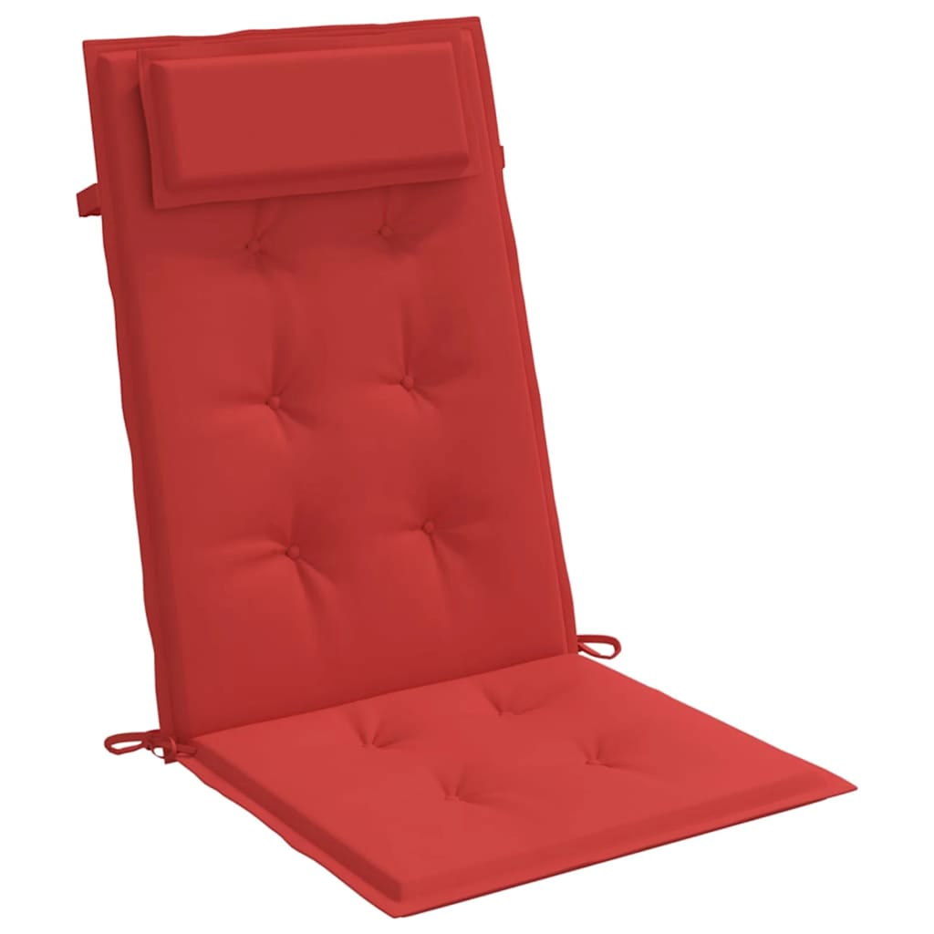 Hochlehner-Auflagen 6 Stk. Rot Oxford-Gewebe