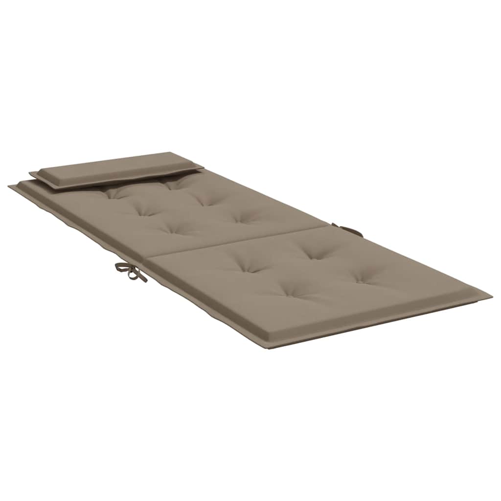 Hochlehner-Auflagen 6 Stk. Taupe Oxford-Gewebe