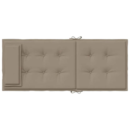 Hochlehner-Auflagen 6 Stk. Taupe Oxford-Gewebe