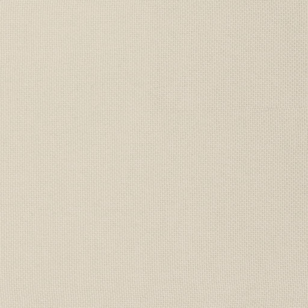 Relaxsessel mit Hocker Creme Stoff