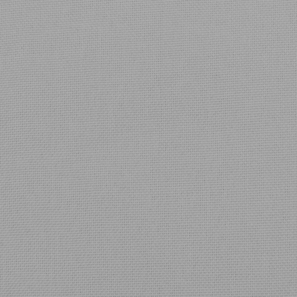 Fauteuil relax avec tabouret en tissu gris clair