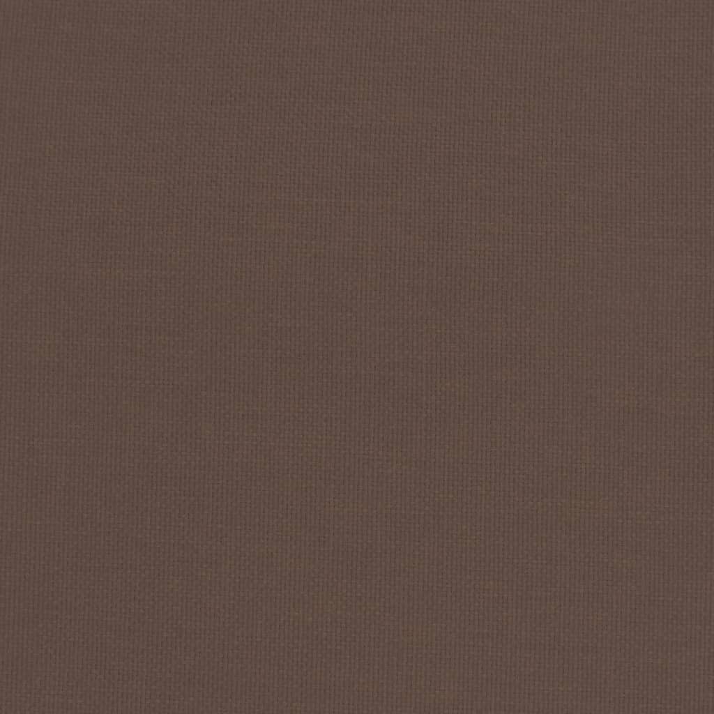 Relaxsessel mit Hocker Dunkelbraun Stoff