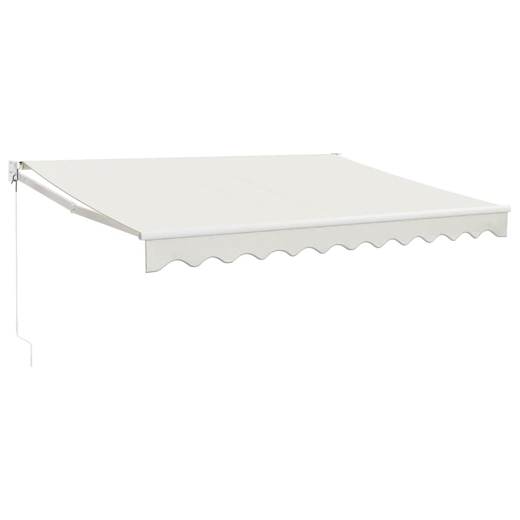 Markise Einziehbar Creme 3x2,5 m Stoff und Aluminium
