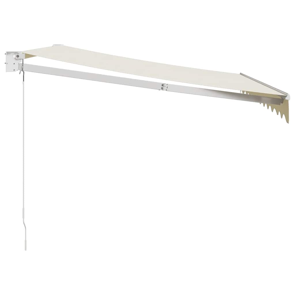 Markise Einziehbar Creme 3x2,5 m Stoff und Aluminium