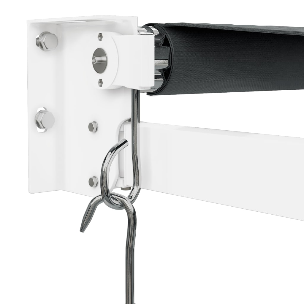 Markise Einziehbar Anthrazit 3x2,5 m Stoff und Aluminium