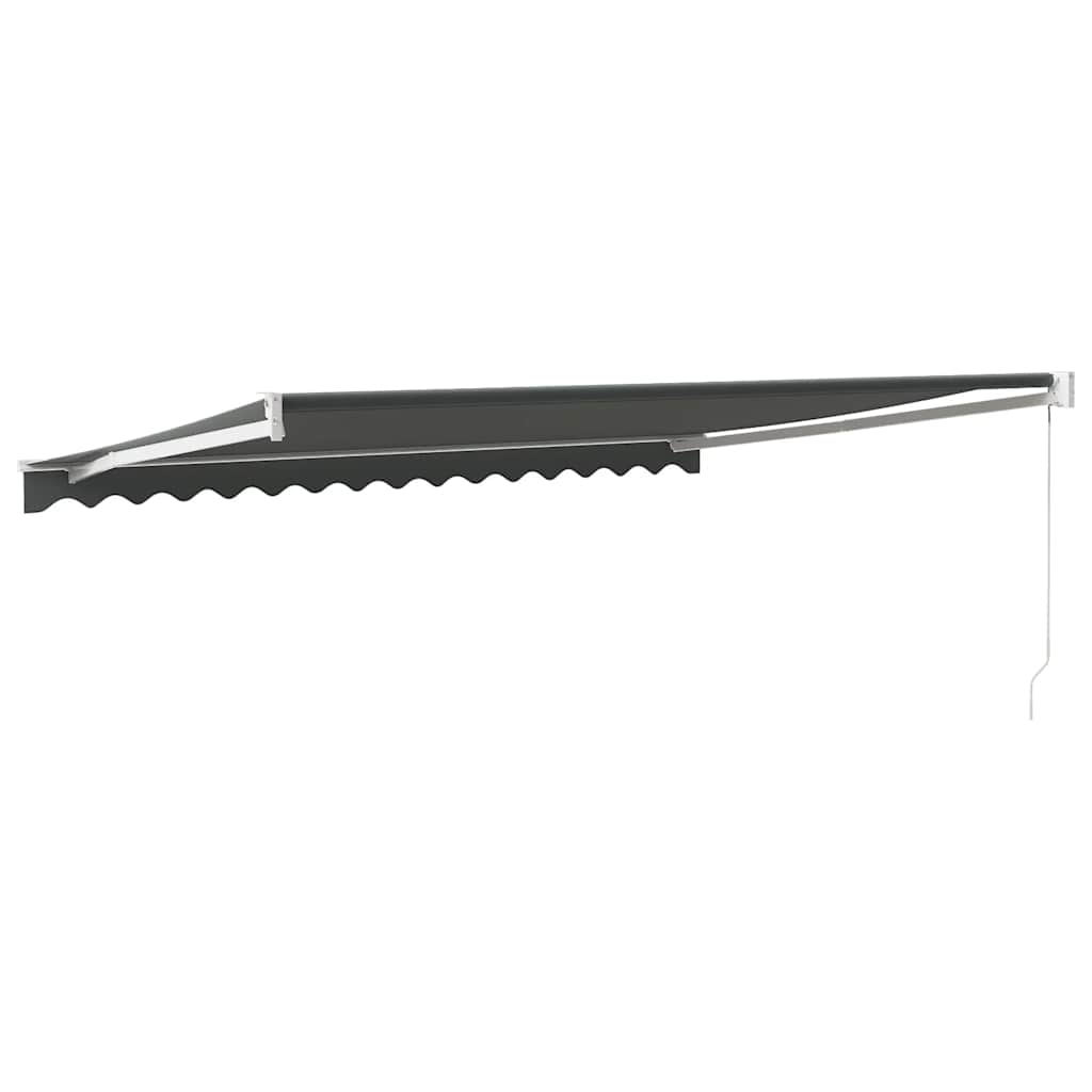 Markise Einziehbar Anthrazit 4,5x3 m Stoff und Aluminium