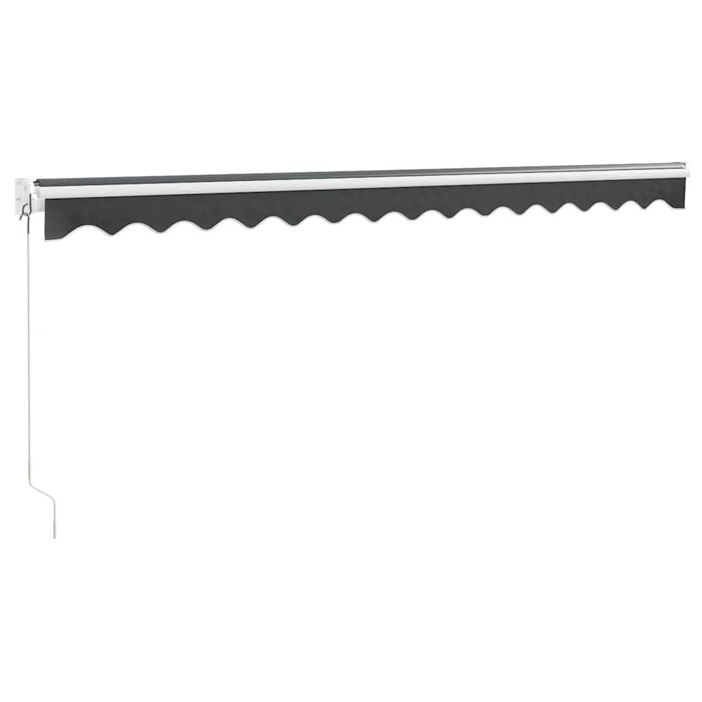 Markise Einziehbar Anthrazit 4,5x3 m Stoff und Aluminium