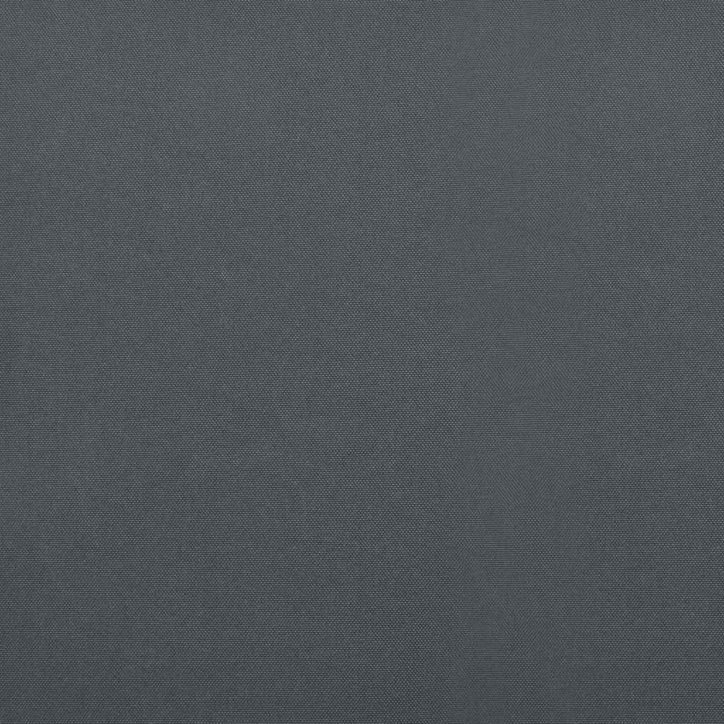 Markise Einziehbar Anthrazit 5x3 m Stoff und Aluminium