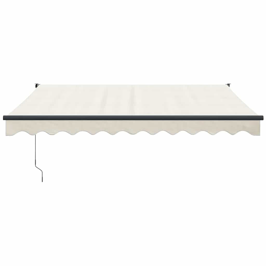 Markise Einziehbar Creme 3x2,5 m Stoff und Aluminium