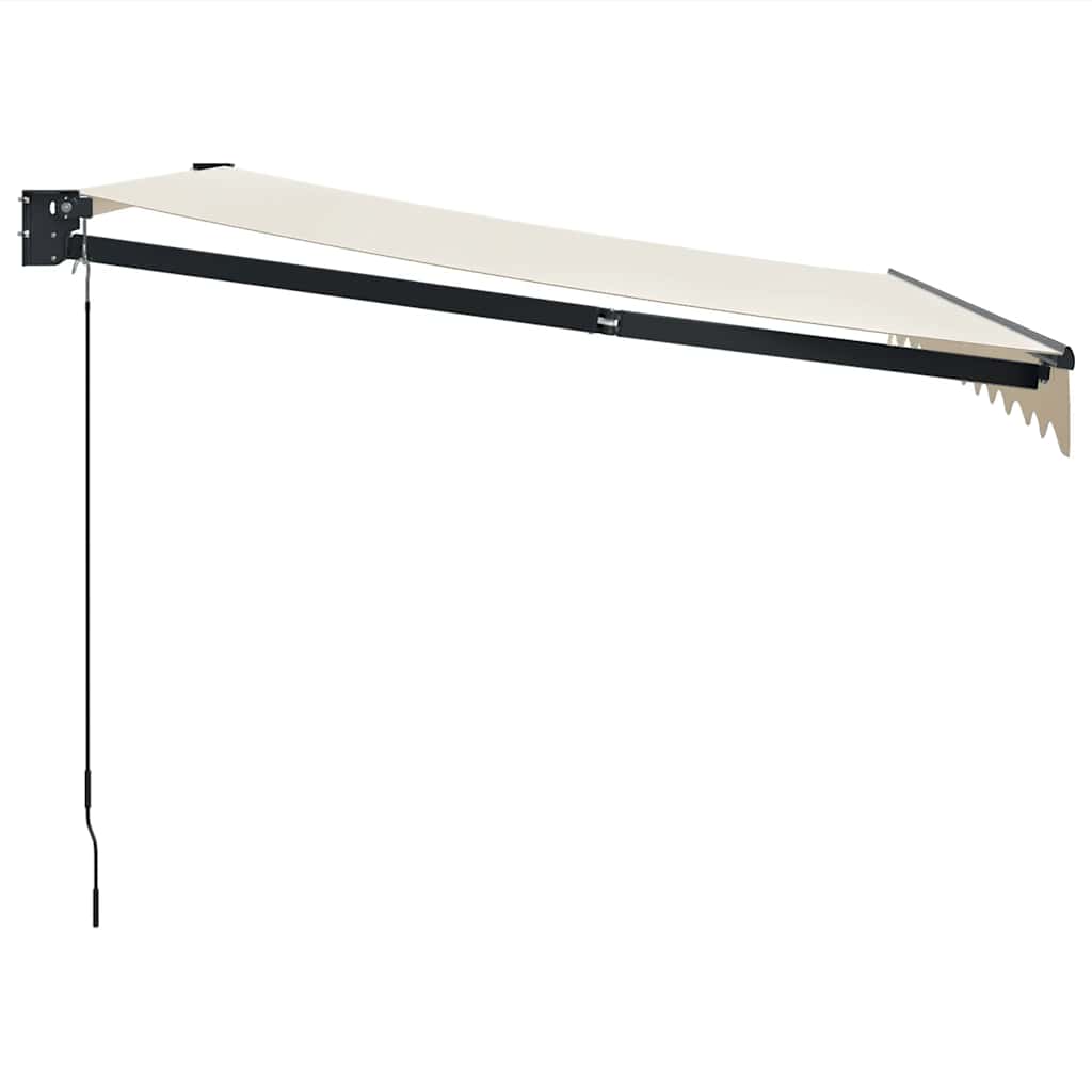 Markise Einziehbar Creme 3x2,5 m Stoff und Aluminium