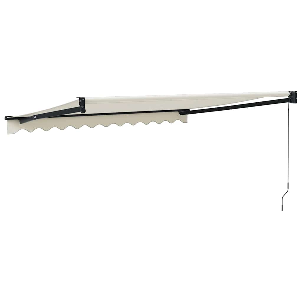 Markise Einziehbar Creme 3x2,5 m Stoff und Aluminium