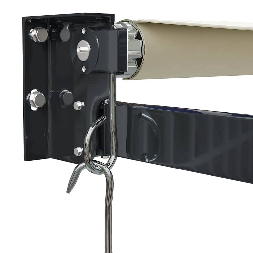 Markise Einziehbar Creme 3x2,5 m Stoff und Aluminium
