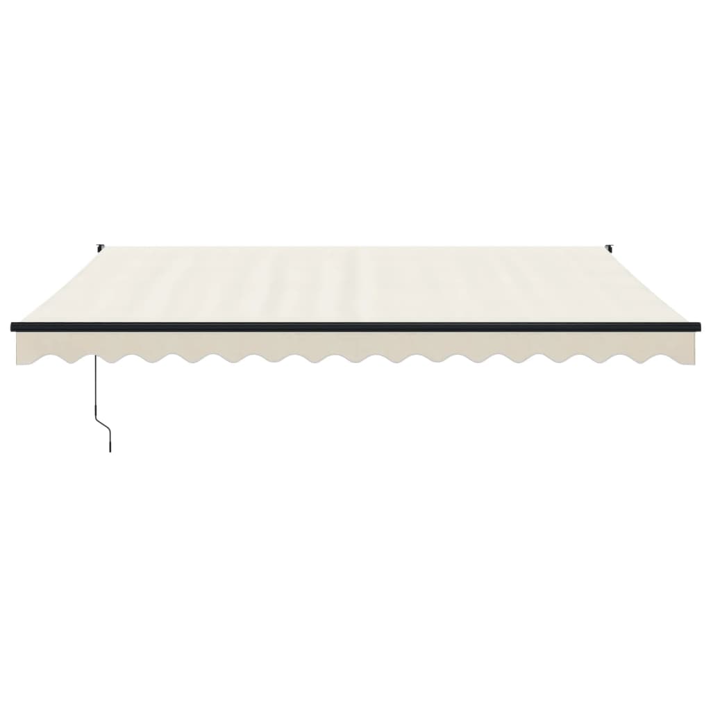 Markise Einziehbar Creme 4,5x3 m Stoff und Aluminium