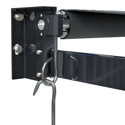 Markise Einziehbar Anthrazit 4x3 m Stoff und Aluminium