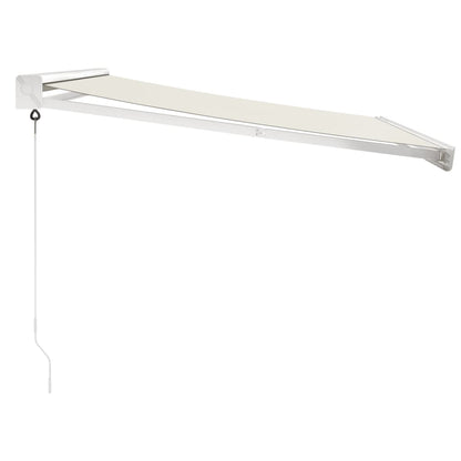 Markise Einziehbar Creme 3,5x2,5 m Stoff und Aluminium