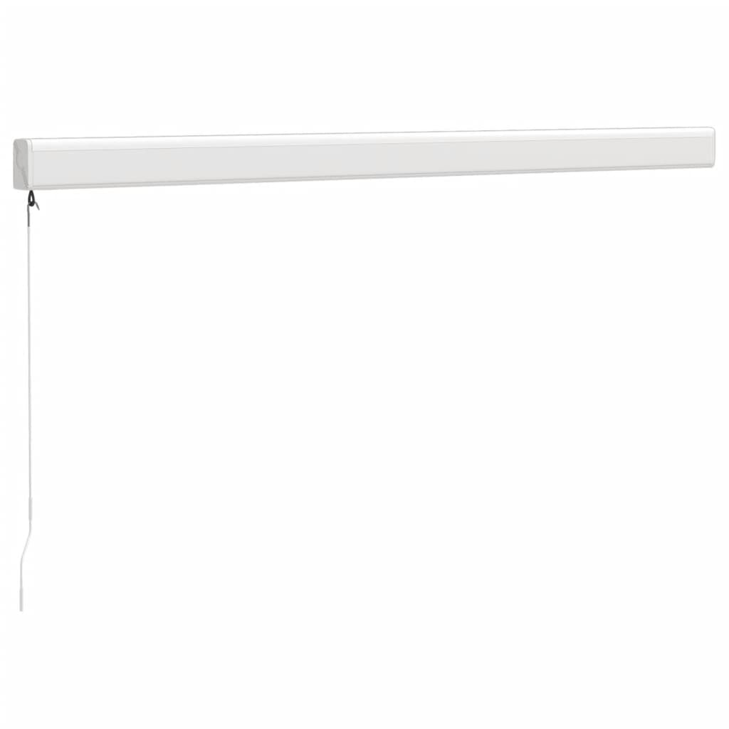 Markise Einziehbar Creme 3,5x2,5 m Stoff und Aluminium