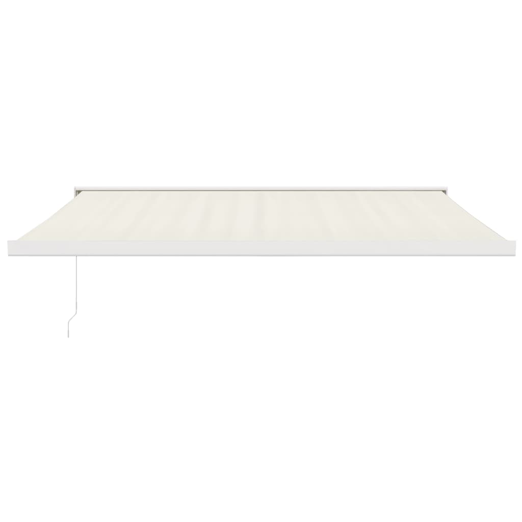 Markise Einziehbar Creme 4,5x3 m Stoff und Aluminium