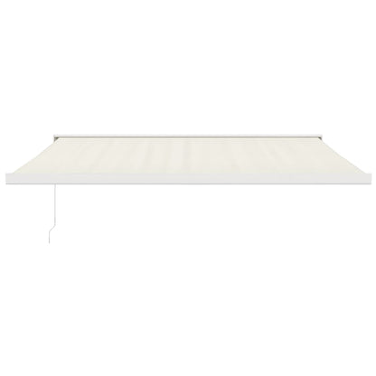 Markise Einziehbar Creme 4,5x3 m Stoff und Aluminium