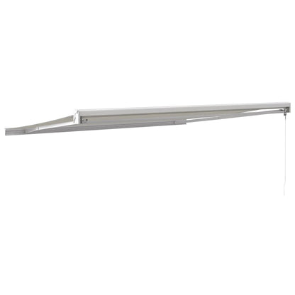 Markise Einziehbar Creme 4,5x3 m Stoff und Aluminium