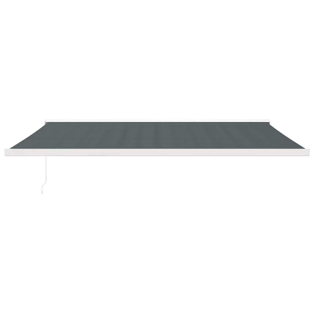 Markise Einziehbar Anthrazit 5x3 m Stoff und Aluminium