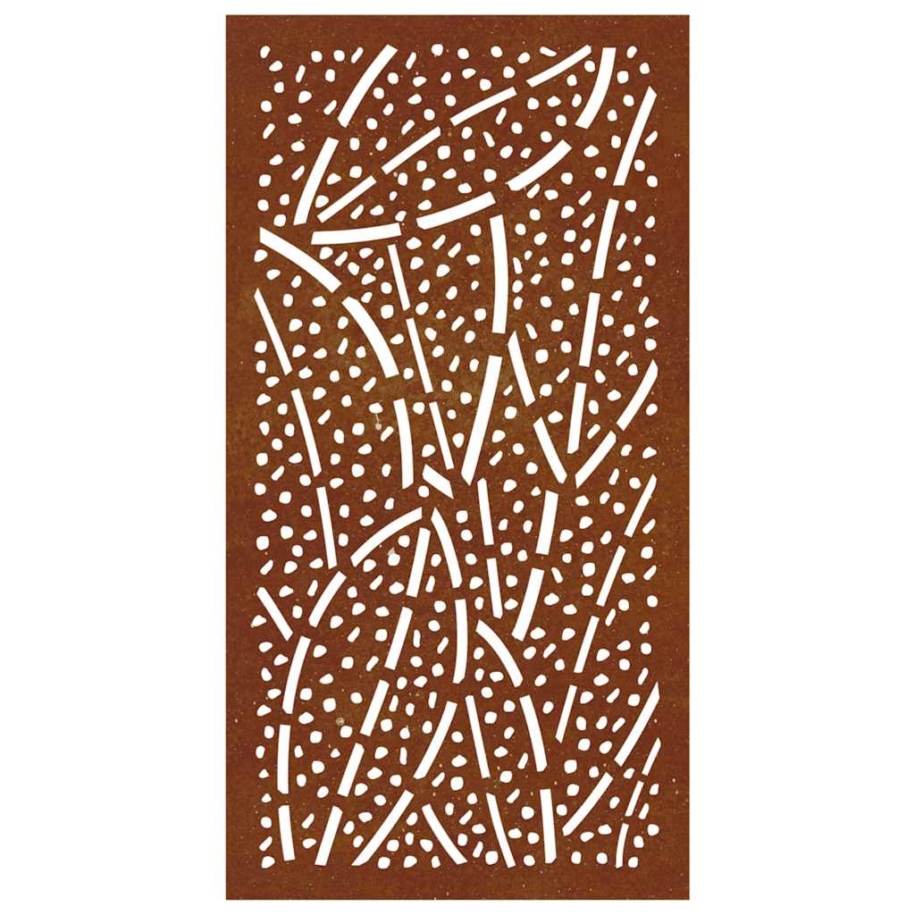 Garten-Wanddeko 105x55 cm Cortenstahl Blatt-Design