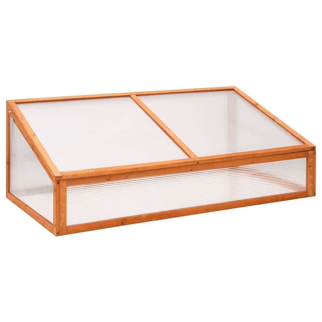 Serre orange 110x58,5x39 cm bois de sapin