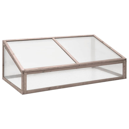 Gewächshaus Grau 110x56x39 cm Tannenholz