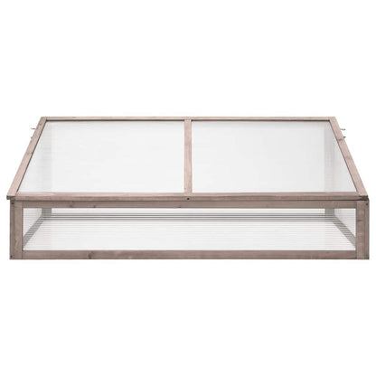 Gewächshaus Grau 110x56x39 cm Tannenholz
