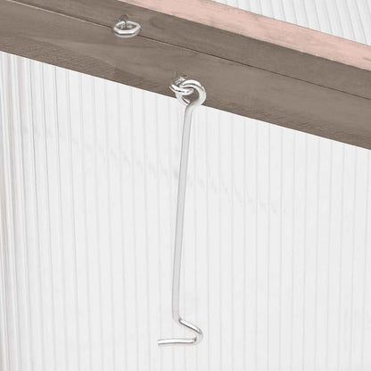 Gewächshaus Grau 110x56x39 cm Tannenholz