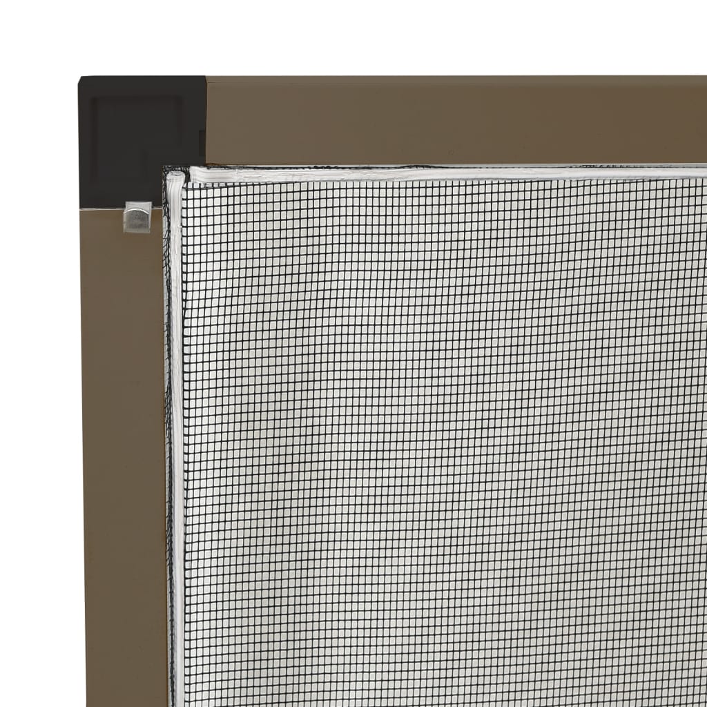 Insektenschutz für Fenster Braun 90x120 cm