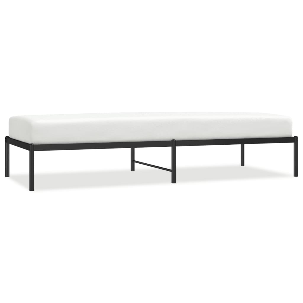 Bettgestell Metall Schwarz 80x200 cm