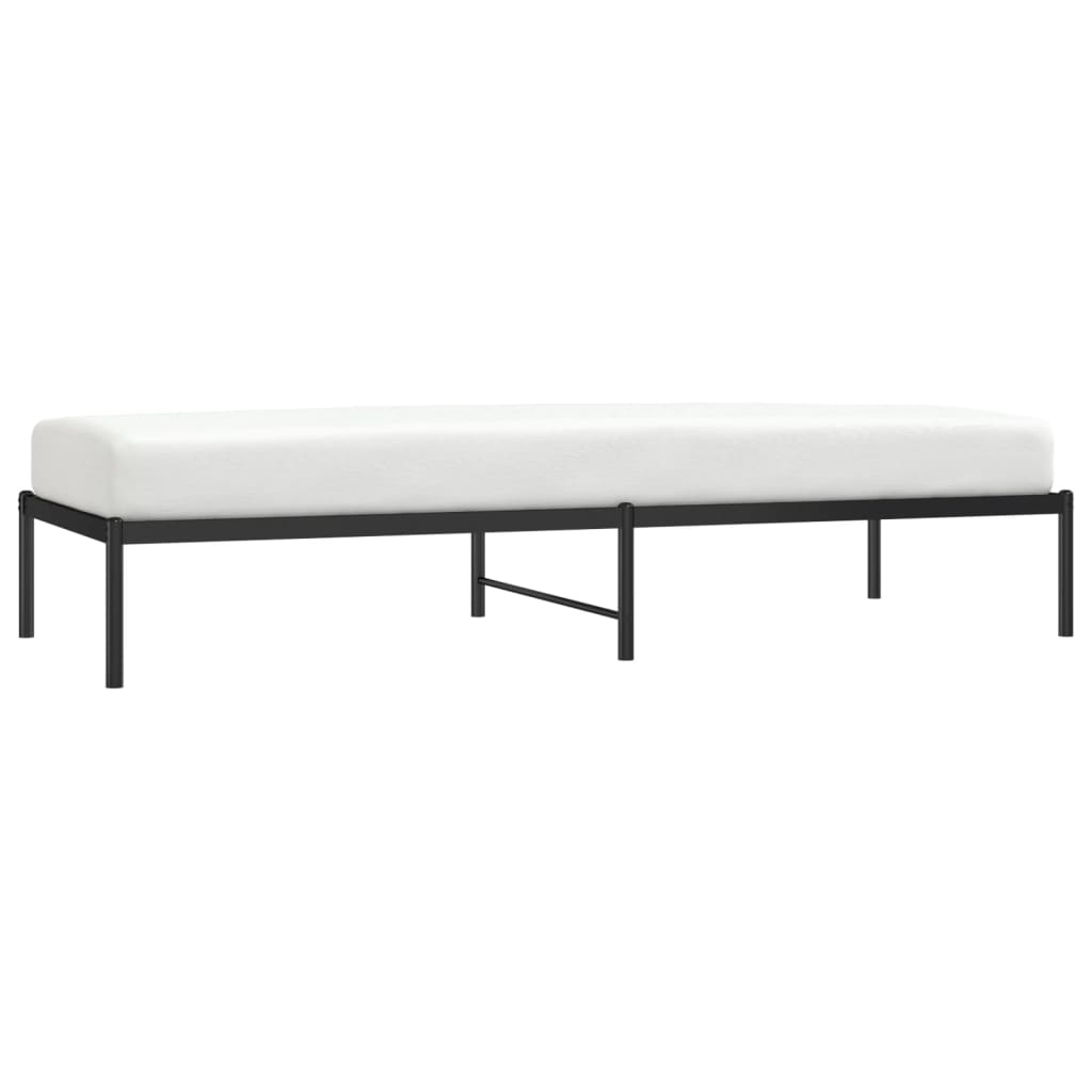 Bettgestell Metall Schwarz 80x200 cm