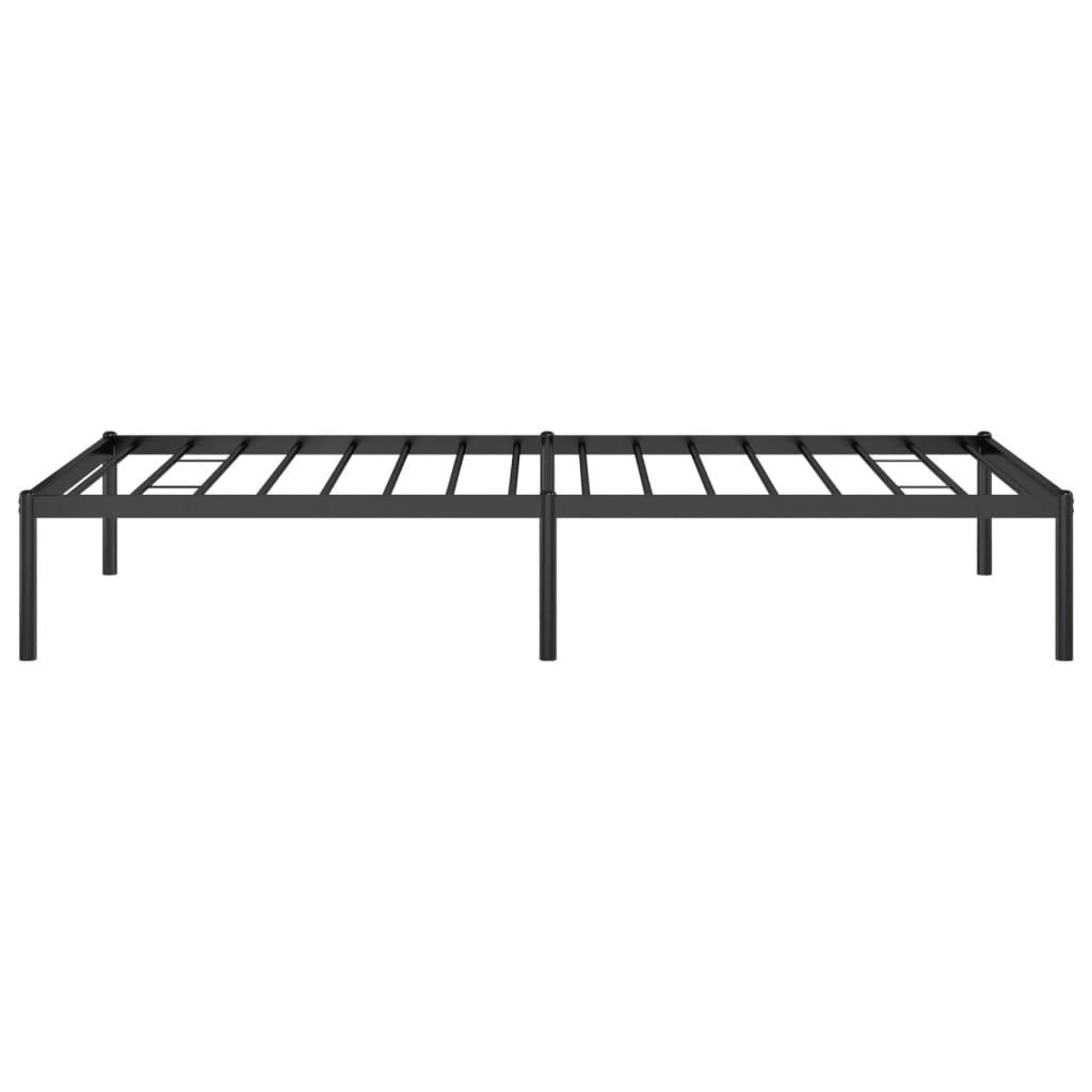 Black metal bed frame 90x190 cm