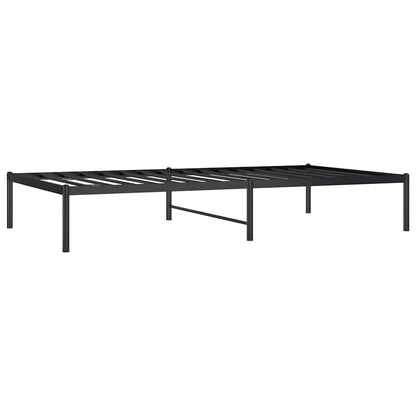 Bettgestell Metall Schwarz 100x190 cm