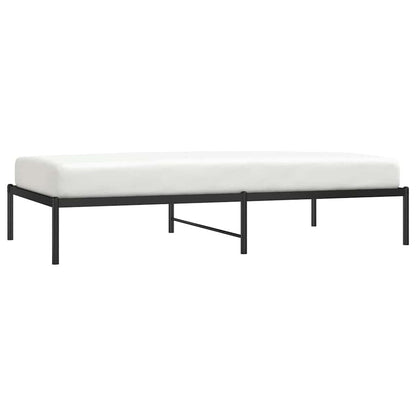 Bettgestell Metall Schwarz 100x190 cm