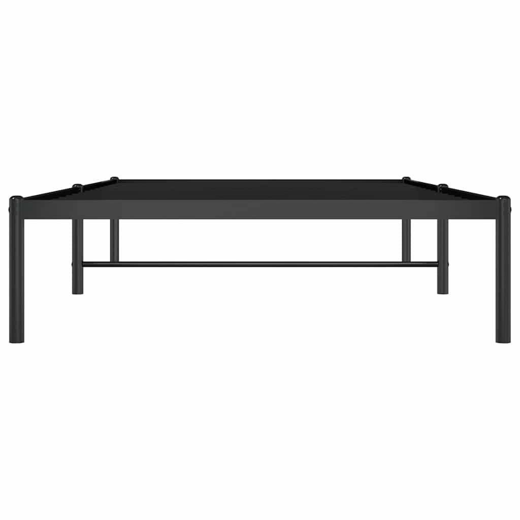 Bettgestell Metall Schwarz 100x190 cm
