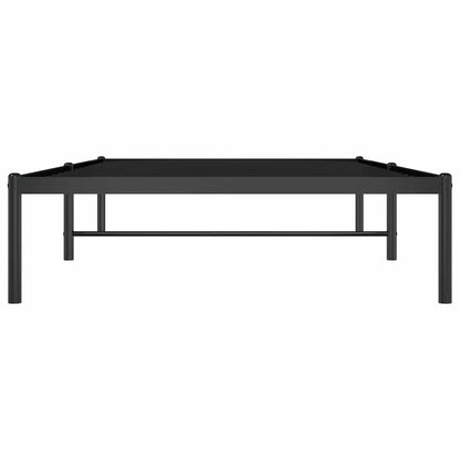 Bettgestell Metall Schwarz 100x190 cm