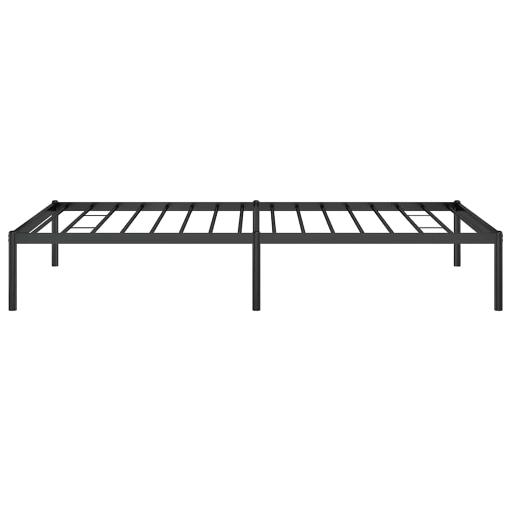 Bettgestell Metall Schwarz 100x190 cm