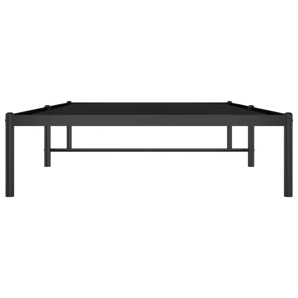 Black metal bed frame 100x200 cm
