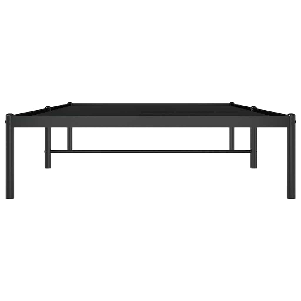 Bettgestell Metall Schwarz 100x200 cm