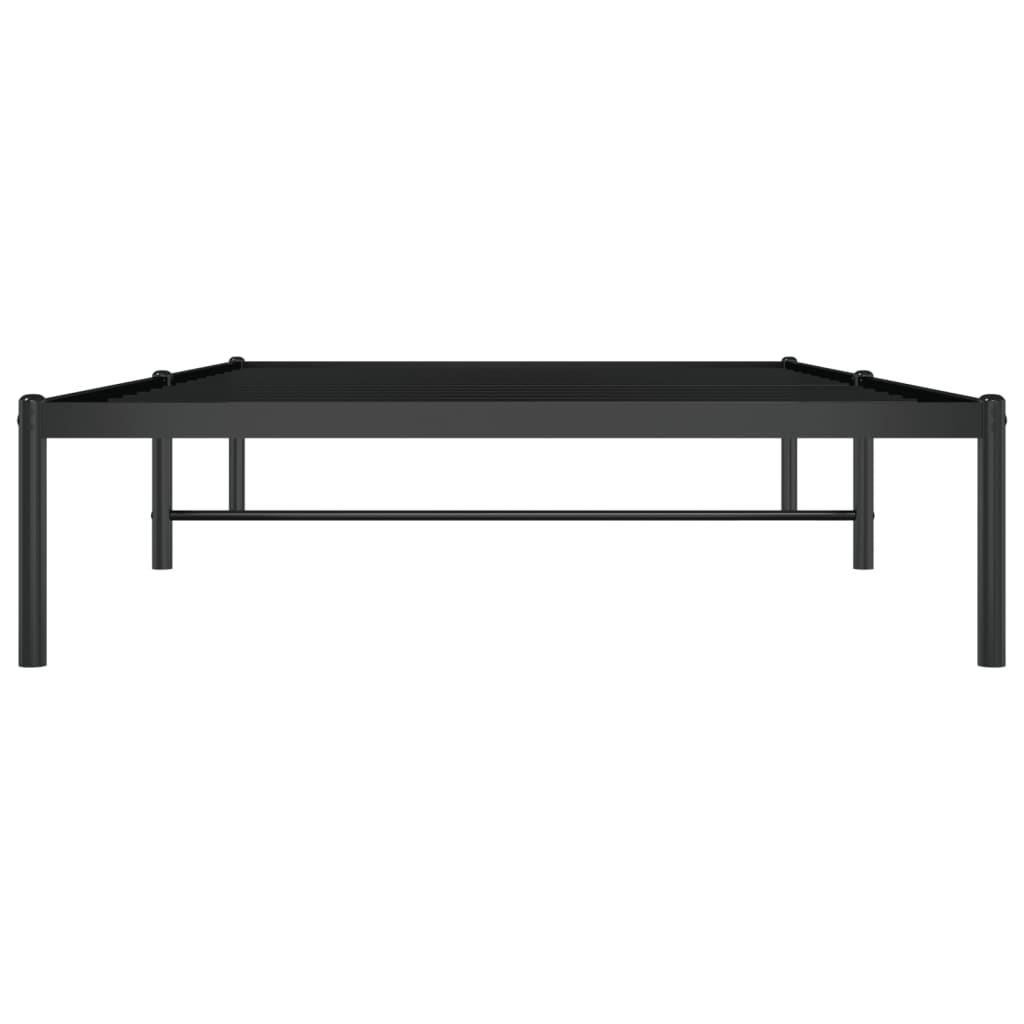 Bed frame metal black 107x203 cm