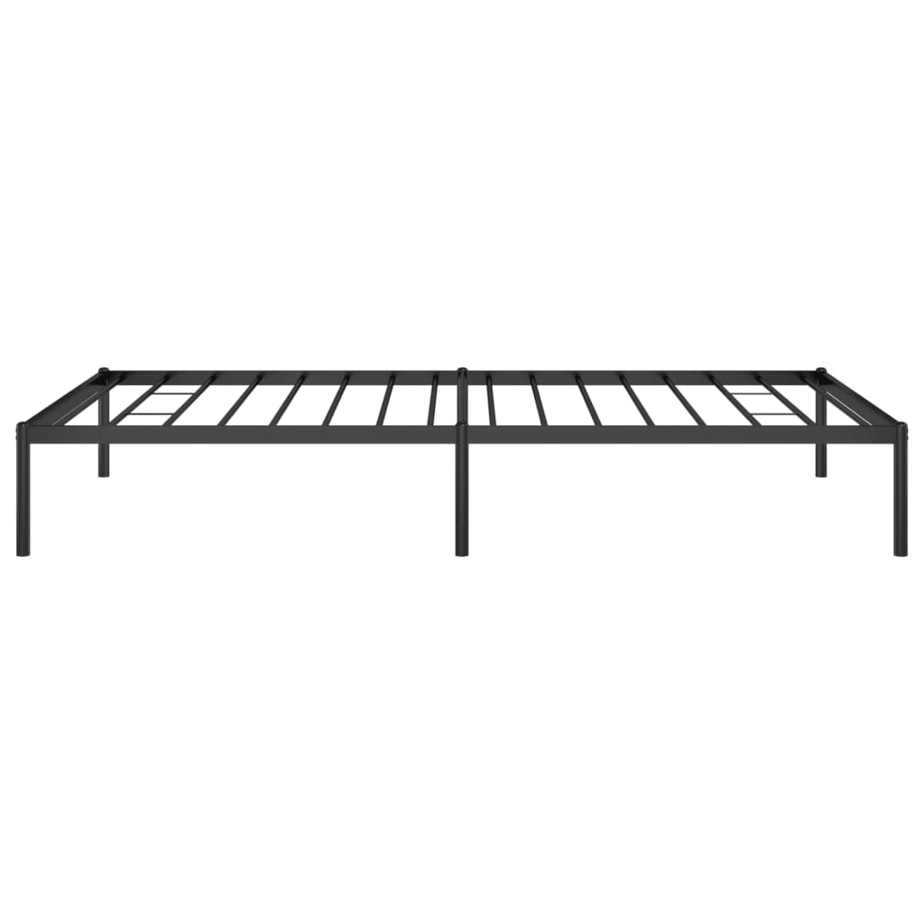 Bed frame metal black 107x203 cm