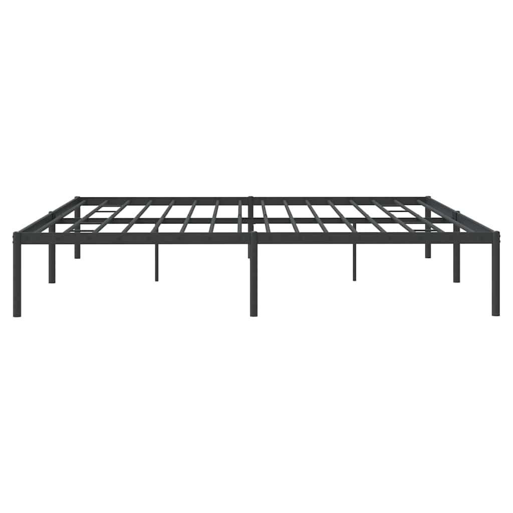 Bettgestell Metall Schwarz 183x213 cm