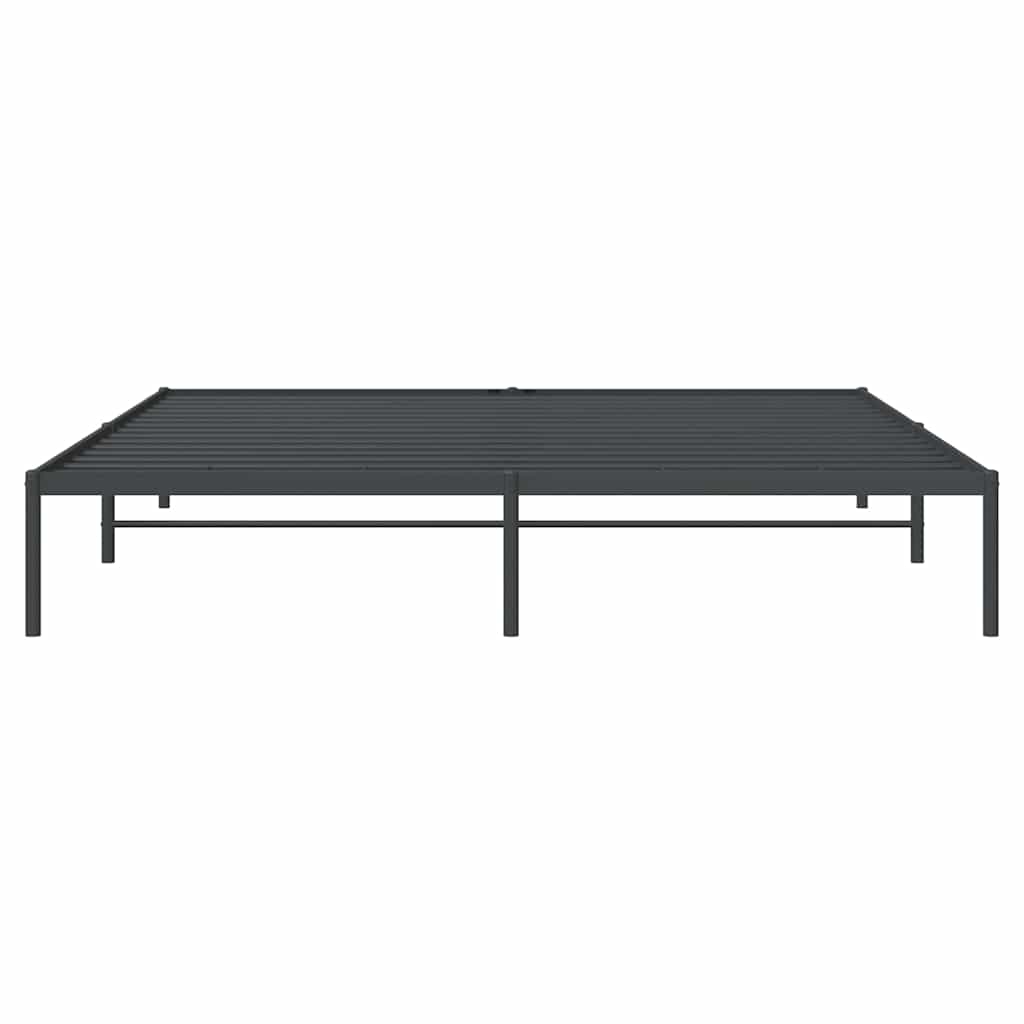 Bettgestell Metall Schwarz 193x203 cm