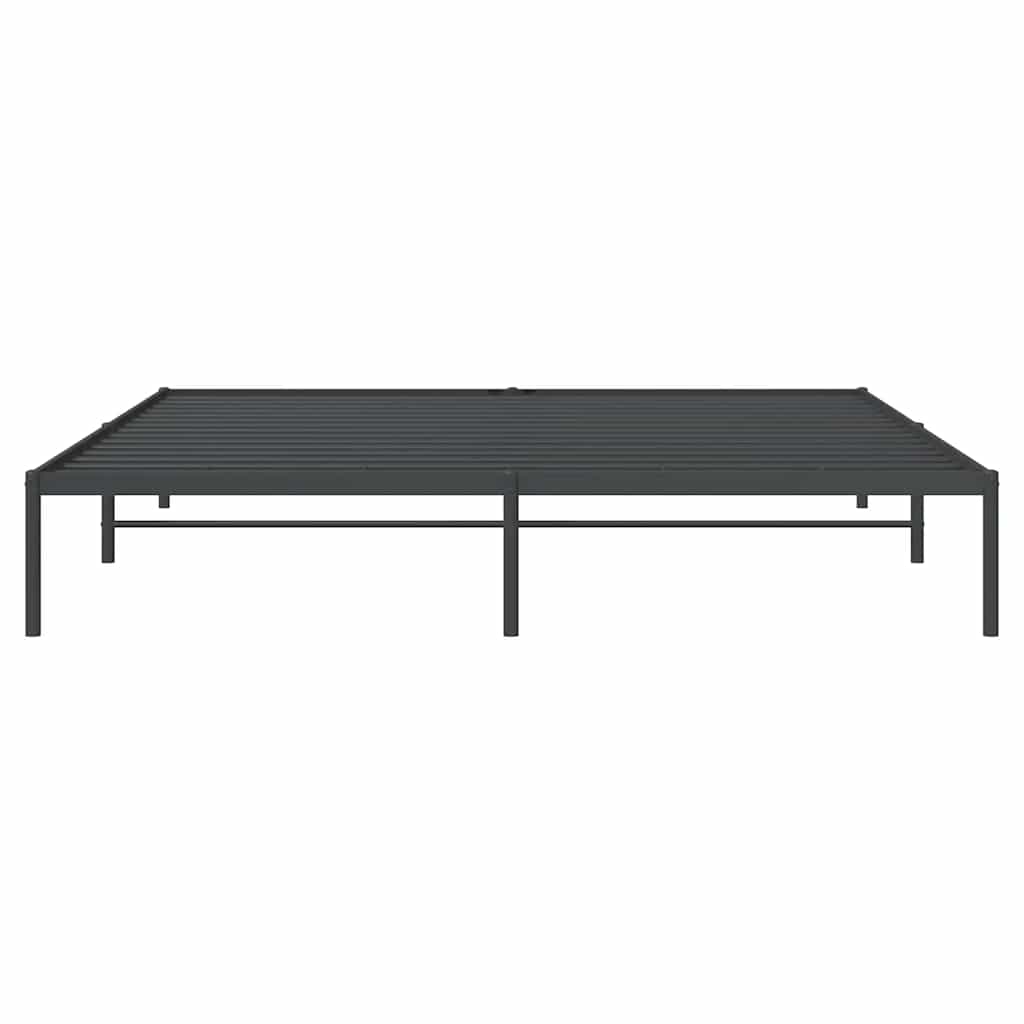 Bettgestell Metall Schwarz 200x200 cm