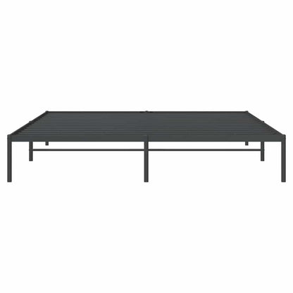 Bettgestell Metall Schwarz 200x200 cm